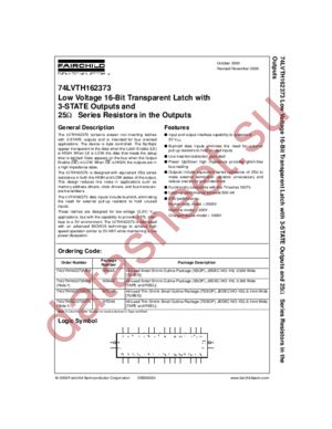 74LVTH162373 datasheet  