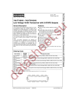 74LVTH16245 datasheet  