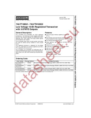 74LVTH16952 datasheet  