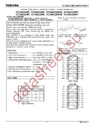 TC74AC244P datasheet  