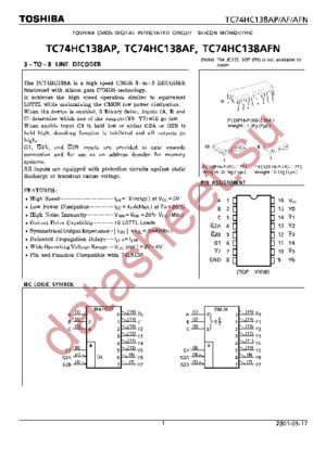 TC74HC138AFN datasheet  