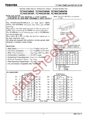 TC74HC541AP datasheet  