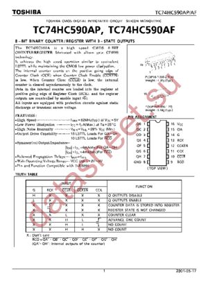 TC74HC590AP datasheet  