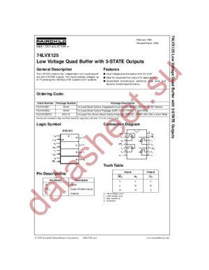 74LVX125MT datasheet  