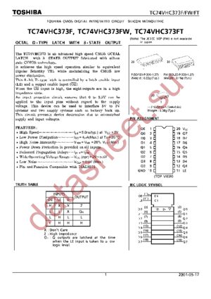 TC74VHC373FT datasheet  