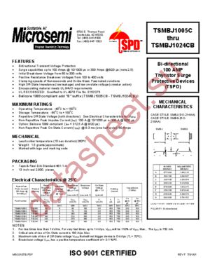 TSMBJ1009C datasheet  