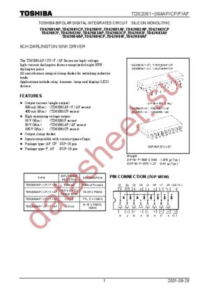 TD62081AF datasheet  