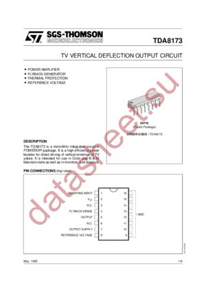 TDA8173 datasheet  