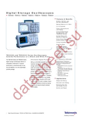 TDS2022 datasheet  