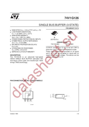 74V1G126C datasheet  