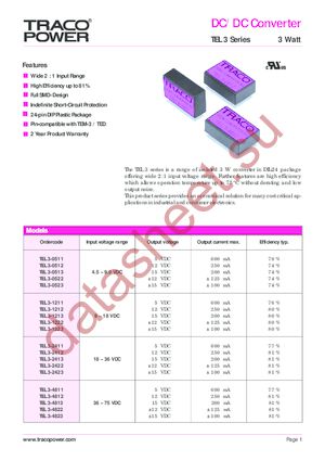 TEL3-1211 datasheet  