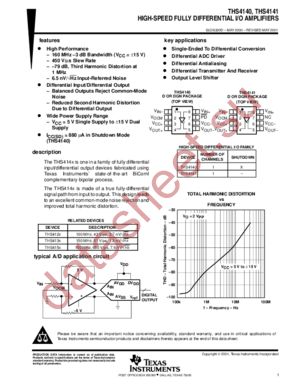 THS4140 datasheet  