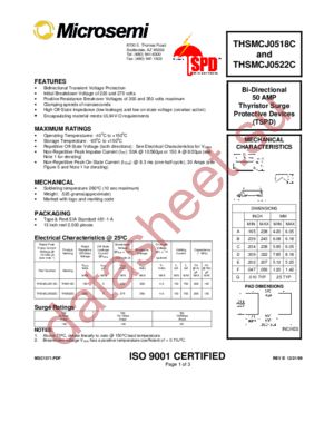 THSMCJ0518C datasheet  