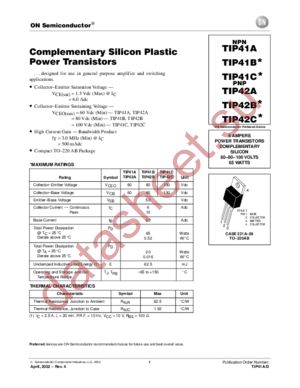 TIP41A-D datasheet  