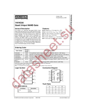 74VHC00MX_NL datasheet  