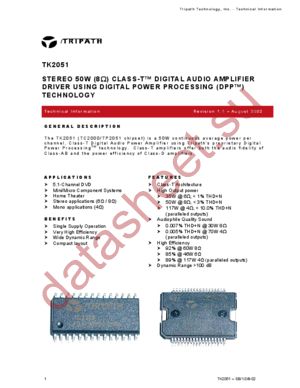 TK2051 datasheet  