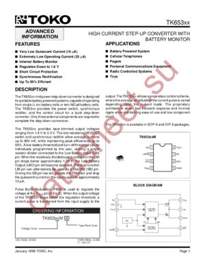 TK653XX datasheet  