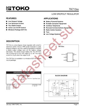 TK71320MTL datasheet  