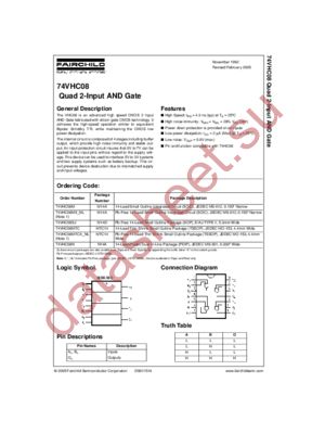 74VHC08MX_NL datasheet  