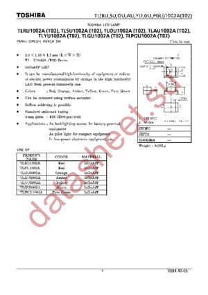 TLAU1002A(T02) datasheet  