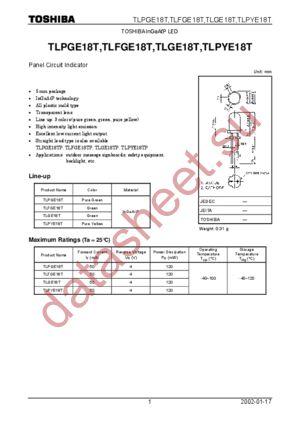 TLFGE18T datasheet  