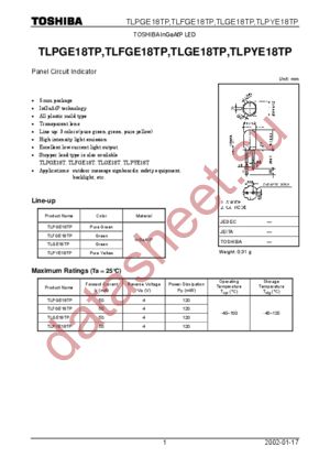 TLFGE18TP datasheet  