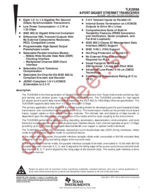 TLK2208A datasheet  