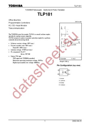 TLP181 datasheet  