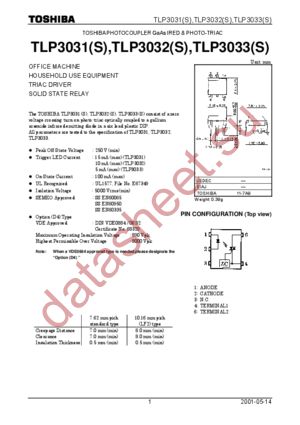 TLP3032(S) datasheet  