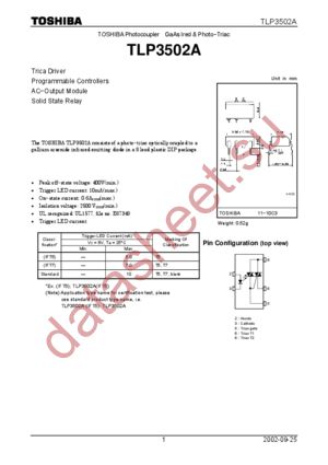 TLP3502A datasheet  