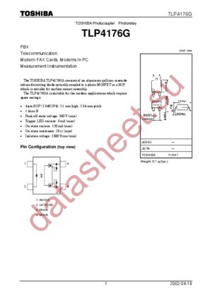 TLP4176G datasheet  