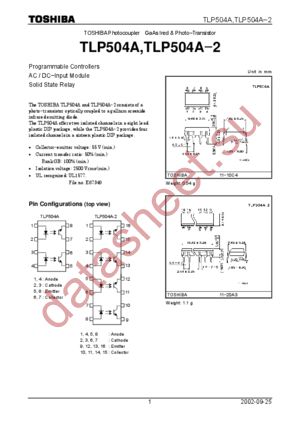 TLP504A datasheet  