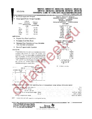 SN74LS158N3 datasheet  