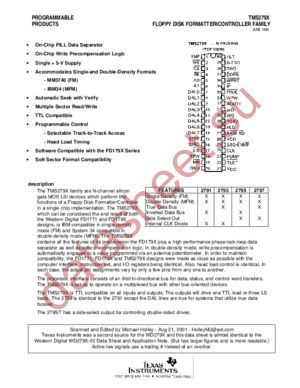 TMS279X datasheet  