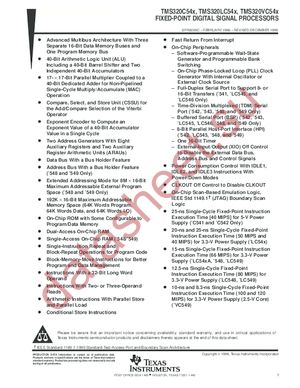 TMS320LC546A datasheet  