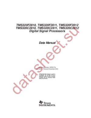 TMS320F2810GHHS datasheet  