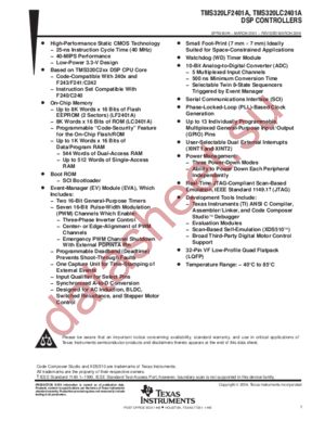 TMS320LC2401A datasheet  