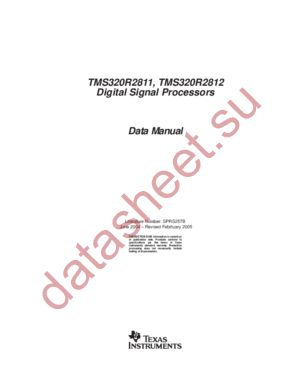 TMS320R2812 datasheet  