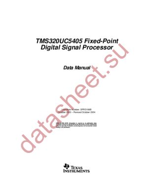 TMS320UC5405 datasheet  