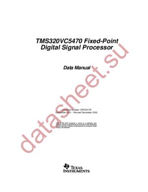 TMS320VC5470 datasheet  