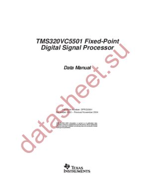 TMS320VC5501 datasheet  
