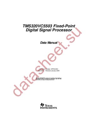 TMS320VC5503 datasheet  