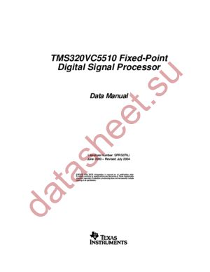 TMS320VC551 datasheet  