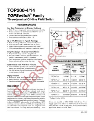 TOP200 datasheet  