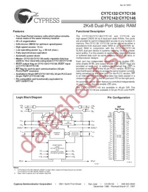 CY7C132-55PI datasheet  