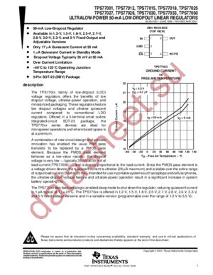 TPS77001DBVRG4 datasheet  