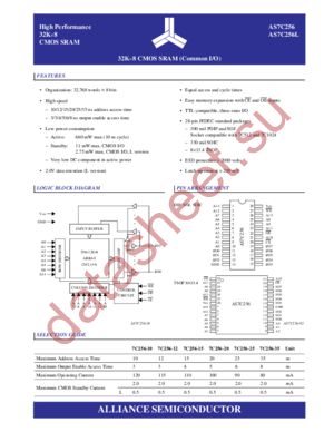 AS7C3256-20 datasheet  