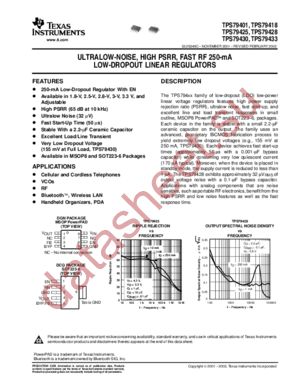 TPS79433 datasheet  