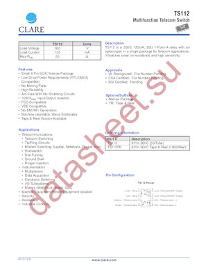 TS112 datasheet  