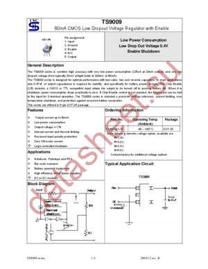 TS9009NCX5 datasheet  